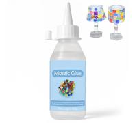 100ml Mosaic Glue For Mosaic Tiles Arts And Crafts,Non-Toxic Fast-Acting,Waterproof Uv Resistant No-Drip Formula, Clear Bond For Diy Art