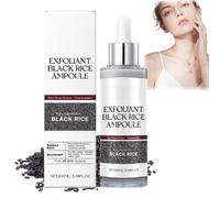 100ml Peel Shot Glow Rice Ampoule,Black Rice Ampoule,Glow Rice Exfoliating Face Serum,Pore Minimizer with Rice Water and Niacinamide,Facial Scrub Exfoliating Treatment(Black)
