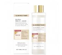 100ML Peel Shot Glow Rice Ampoule,Brightening Exfoliating Toner for Face,Pore Minimizer for Gentle Exfoliation & Hydration,Body and Face Scrub for Hard & Dead Skin,Shine Rice Extract Double Effect