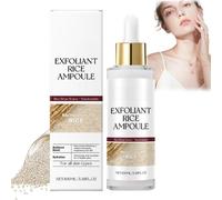100ml Peel Shot Glow Rice Ampoule,White Rice Ampoule,Glow Rice Exfoliating Face Serum,Pore Minimizer with Rice Water and Niacinamide,Facial Scrub Exfoliating Treatment(White)