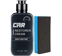 100ML Refurbishment Repair Agent for Auto Plastic Parts Door Panel Car Cleaner with Sponge,Auto Leather&Plastic Refurbishment Paste-Car Restorer Cream Quick Restore