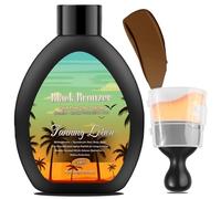 100ml Self Tanning Lotion, Instant Fake Tan Moisturiser with Tanning Brush, Medium/Dark False Tan Cream for Body Leg Face, Tinted Body Moisturiser for Women Men, Even Out Skin Tone, Dark Bronze