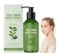 100ml Tea Tree Body Wash,Body Wash with Tea Tree Oil,Shower Gel,Gentle Cleansing with TEA TREE OIL,Body Wa/sh for Athlete’s Foot,Ringworm,Jock Itch,Acne,Bo/dy Odor&Smelly Feet,for All Skin Types