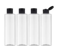 100ml Travel Bottles for Toiletries, Empty Travel Size Containers Tsa Approved, 5PCS Small Plastic Shampoo Bottles with Labels