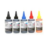 100ml Universal Dye Ink Kit BK C M Y Compatible With Deskjet Inkjet Printers And Tank Cartridge CISS Systems(4 color and 1 BK)