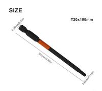 100mm 1/4 Inch Hex Shank Alloy Steel Screwdriver Bit for Torx T10-T40, Magnetic Head Drill Bit Compatible with Electric and Manual Screwdrivers, Silver Single Piece