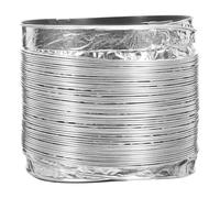 100mm 1.5m Aluminium Foil Flexible Exhaust Pipe for Ventilation Fans | Silver Ducting for Quick Replacement, Bendable and Stretchable Design, Suitable for Dryer Rooms and Water Heaters