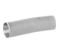 Ø 100mm / 1.5m White Aluminium Ducting Hose - Air Flexible Duct for Tumble Drier, Cooker Hood, Extractor Fan, Hydroponics Grow Room
