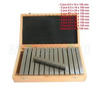 100mm /150mm 9 Pairs 18Pcs High-precision Manufactured Parallel Pad Gauge Block CNC Milling Pads Set Alloy Steel for Machinists and Metalworkers(150mm)