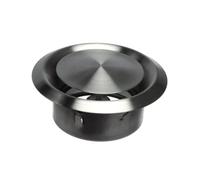 Ø 100mm / 4'' Adjustable Diffuser - Universal Air Supply/Exhaust Valve - Ventilation Ducting Cover - Metal - Stainless Steel