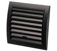 Ø 100mm / 4'' Anthracite Plastic Adjustable Ventilation Grille - Air Vent Cover with Insect Protection