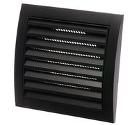 Ø 100mm / 4'' Anthracite Plastic Ventilation Grille - Air Vent Cover with Insect Protection