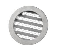 100mm / 4 inch Air Vent Cover - Round Soffit Vent - Louvered Ventilation Grille with Mesh - Aluminum