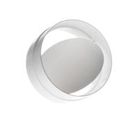 100mm / 4 Inch Duct Connector with Backdraft Damper - Round PVC Ducting - Ventilation Pipe, Hose, Tube