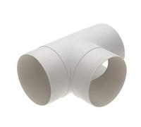 100mm 4 Inch Equal T Piece Ducting Connector Splitter - Ventilation Hose Pipe Adapter for Extractor Fan, HVAC Air Duct, Vent System & Inline Fan