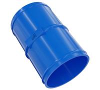 100mm / 4 Inch Male Coupling Connector for PU Polyurethane Ducting Blue