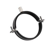 Ø 100mm / 4 inch Metal Lined Hose Clip - Anti Vibration Suspension Ring - Duct Holder with Rubber - Pipe Clamp Bracket
