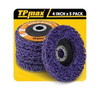 100mm 4 Inch Strip Discs Stripping Discs Rust Remover Wheel Remove Paint and Oxidation Poly Strip Wheel Disc Abrasive Angle Grinding Wheel - 5 Pack(Purple)
