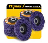 100mm 4 Inch Strip Discs Stripping Discs Rust Remover Wheel Remove Paint and Oxidation Poly Strip Wheel Disc Abrasive Angle Grinding Wheel - 10 Pack(Purple)
