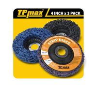100mm 4 Inch Strip Discs Stripping Discs Rust Remover Wheel Remove Paint and Oxidation Poly Strip Wheel Disc Abrasive Angle Grinding Wheel - 3 Pack(Purple/Blue/Black)