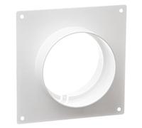 Ø 100mm / 4 inch Ventilation Wall Flange - Round Plastic Ducting - Duct Pipe Connector Plate