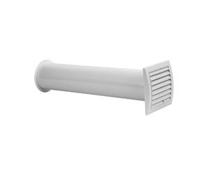 Ø 100mm / 4 inch Wall Ventilation Set - Tumble Dryer Vent Kit - Passive Ventilation Unit with Adjustable Airflow and Three Air Vent Covers