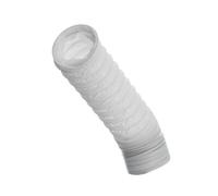 100mm (4 inch) x 3 metre - PVC Flexi Hose - White Universal Tumble Dryer - Cooker Hood - Extractor Fan - Air Conditioner Hose