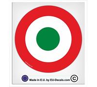 100mm-4'' Italian air force red Mod Laminated Decal Sticker by MioVespa Collection