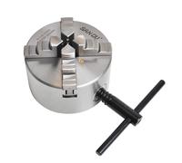 100mm 4'' Self Centering 4 Jaw Lathe Chuck K12-100 Hardened Reversible Mounting Tool for Drilling Milling Woodworking