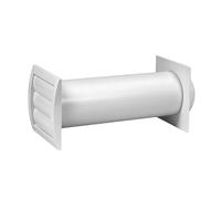 100mm / 4" Wall Fixing Ventilation Duct Kit with Gravity Flaps and Duct Flange
