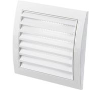Ø 100mm / 4'' White Plastic Ventilation Grille - Air Vent Cover with Insect Protection