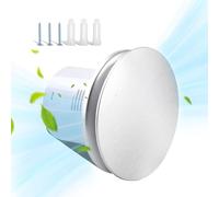 100mm/4inch Extractor Fan, Bathroom Extractor Fan Silent Exhaust Fan Ventilation Through-wall/Ceiling Extraction Fan Energy-Efficient Ventilation Fan Ipx4 Waterproof for Bathroom Shower Toilet Attic