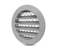 100mm Air Vent Cover for Walls,4 Inch Aluminium Round Extractor Fan Vent Cover Grille Louvre with Mouse Mesh