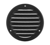 Ø100mm Anthracite 4in Round Metal Ventilation Grille with Flyscreen | Flyscreen