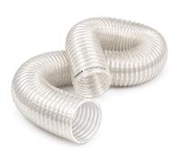 100mm Antistatic Polyurethane Dust & Fume Extraction Hose Flexible Flame Retardant PU Ducting for Woodworking Ventilatione 2 Metre