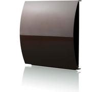 100mm Brown PVC Wall Vent Cover with Wind & Sound Baffle - External Air Vent for Fresh Air Intake, Draft Excluder for Extractor Fans & MVHR Heat Recovery Systems, Wall-Mounted Air Ventilation