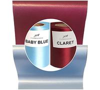 100mm Claret & Blue Football Themed Ribbon 2 Metres of Claret 2 Metres of Blue Extra Wide Ribbon