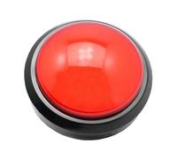 100mm Convex Button Switch,LED Light Push Round Button Reset Button for Arcade Snatcher Games Machine (red)