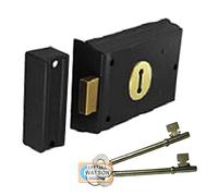 100mm Double Handed Rim Deadlock with 2 Keys