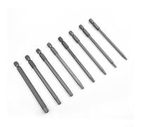 100mm Extra Long Hex Security Magnetic Head for 8piece Torx Screwdriver Drill Bit Set with T8 T15 T20 T25 T27 T30 T40 Screws