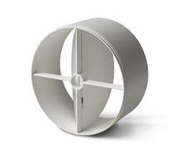 100mm In-line Extractor Fan Vent Back Draught Shutter With One Spring And Two Flaps