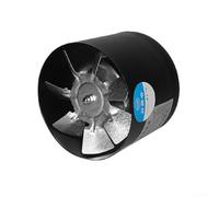 100mm Inline Duct Fan for HVAC Systems, 160m³/h Smoke/for Extractor, 20W Quiet Exhaust Fan with All-Metal Housing, 40dB, AC220V, 50Hz, 2800 RPM(Black)
