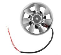 100mm Inline Duct Fan, Quiet Extractor for Kitchen and Bathroom, Metal Ventilation Blower with High Speed Air Mover, Smoke Exhaust for Workshop, Circular Pipe(White)