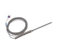 100mm K Type Thermocouple Probe Type Sensor Stainless Steel 1/2/3/4/5m Cable 0-400℃ 1Pcs(Line length 4m)