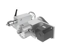 100mm K11 K12 3 4 Jaws Self-Centering Chuck Rotary A Axis Dividing Head with Nema34 4.5N Stepper Motor for CNC Lathe(3 Jaw Kit)