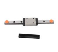 100mm Linear Rail Miniature Guide Rail with Extended Slide Block, Linear Slide Rail for CNC Machine Tool and 3D Printer, Bearing Steel Construction with Upper Locking
