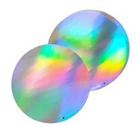 100mm Massive Flat Round Sequins, DIY Craft Sewing Party Decoration Sequins, 100pcs, Custom Make Colors-AB Silver Y046