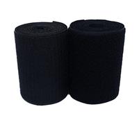 100mm,Non self Adhesive Back Nylon Strips Fabric Fastener(Black,100MM x 2 Yards)