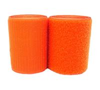 100mm,Non self Adhesive Back Nylon Strips Fabric Fastener(Orange,100MM x 3 Yards)
