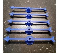 100mm Plastic Arrow Spinner & Base For Board Games - Pack of 5 (Blue)